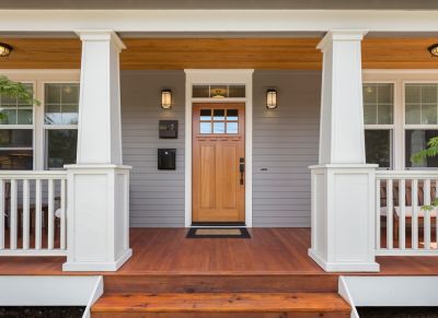 Increase The Value of Your Home With Professional Front Door Staining!
